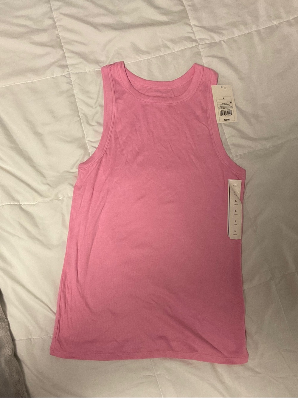Target Pink Ribbed Tank Top